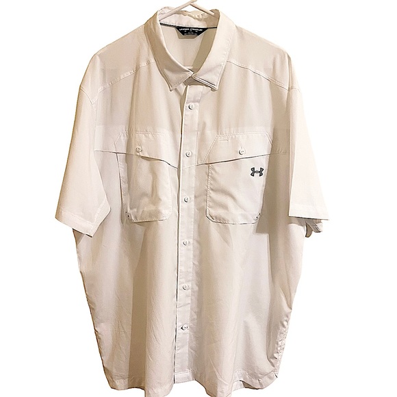 Under Armour Other - Under Armour White Loose Fit Heat Gear Outfitter Shirt Size 2X